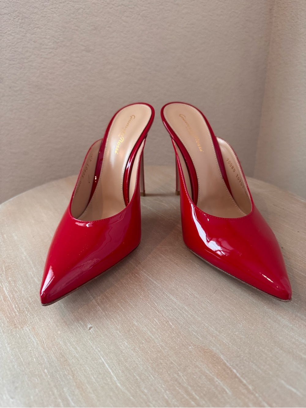 Gianvito Rossi Nova Red Patent Pointed Mules - EU 40 - NIB - Retail $895
